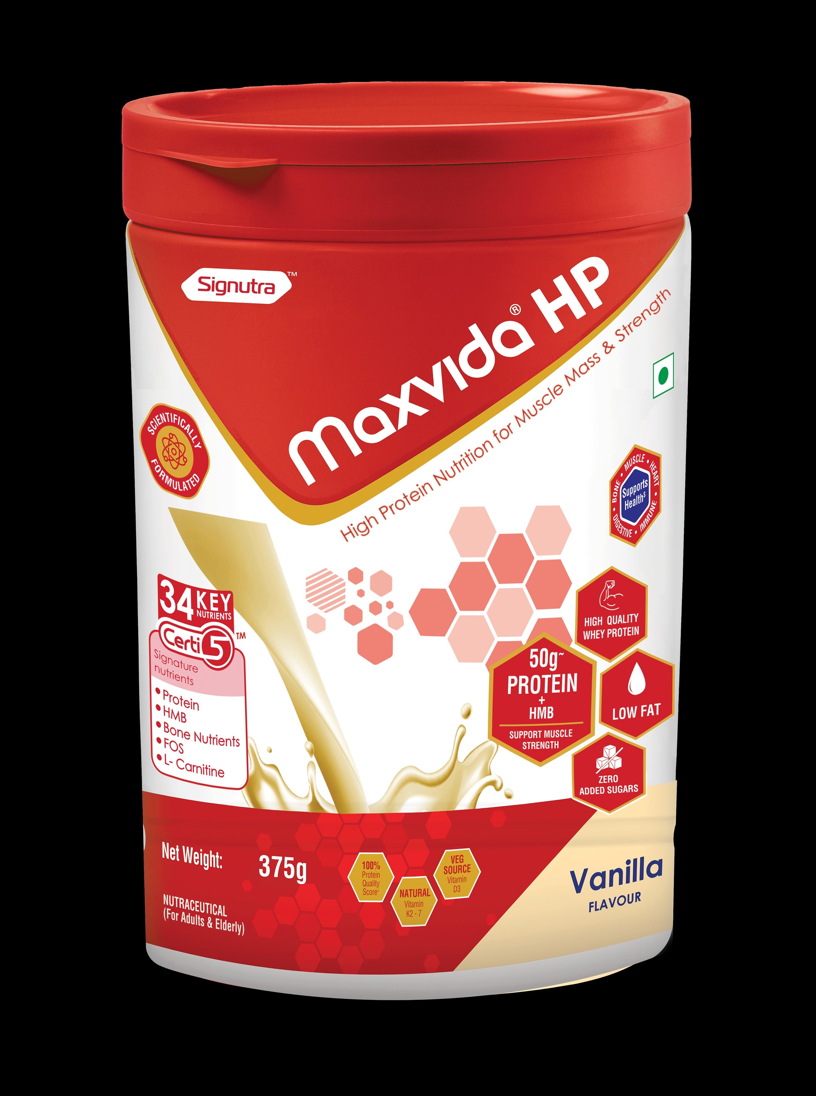 Maxvida Vanilla High Protein Nutrition Supplement (400g) – Signutra